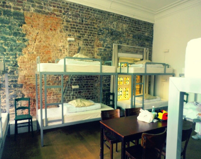 alt Studentský hostel v centru Gentu.